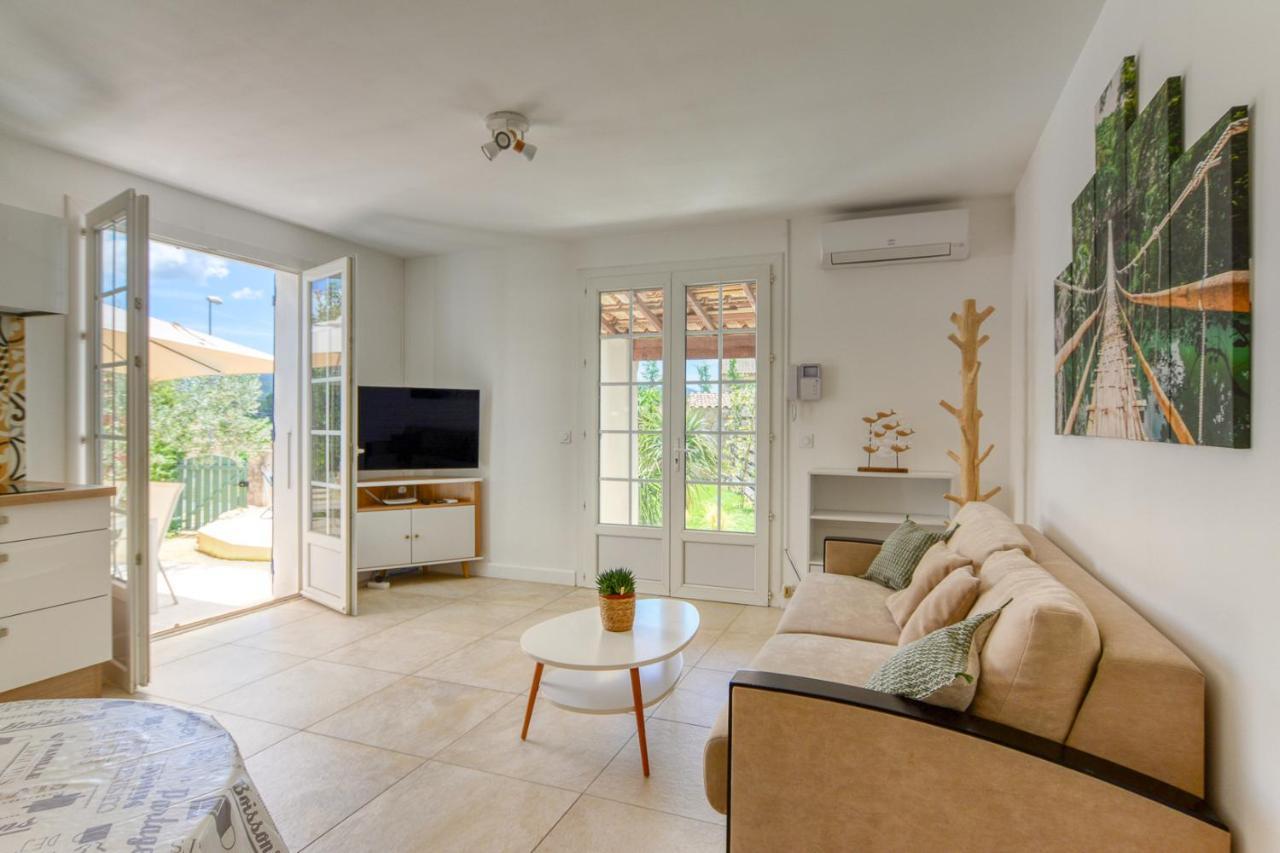 Villa T2 Independante Piscine Privee Jardin Bouc-Bel-Air Dış mekan fotoğraf
